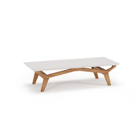mesa de centro san marino champagne com offwhite quadrado