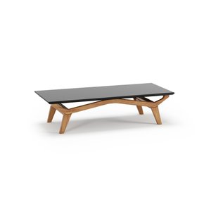 mesa de centro san marino champagne com preto quadrado